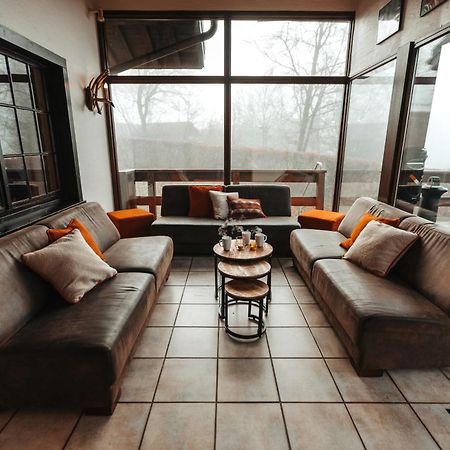 Le Grand Cerf 25 Pers, Malmedy- Chalet Rustique, Jardin 外观 照片