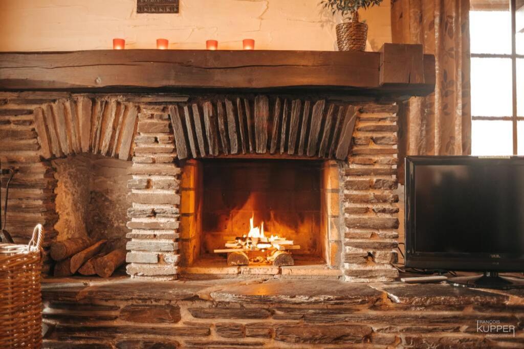 Le Grand Cerf 25 Pers, Malmedy- Chalet Rustique, Jardin 外观 照片