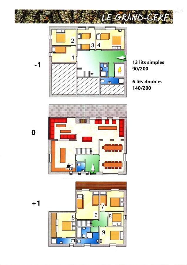 Le Grand Cerf 25 Pers, Malmedy- Chalet Rustique, Jardin 外观 照片