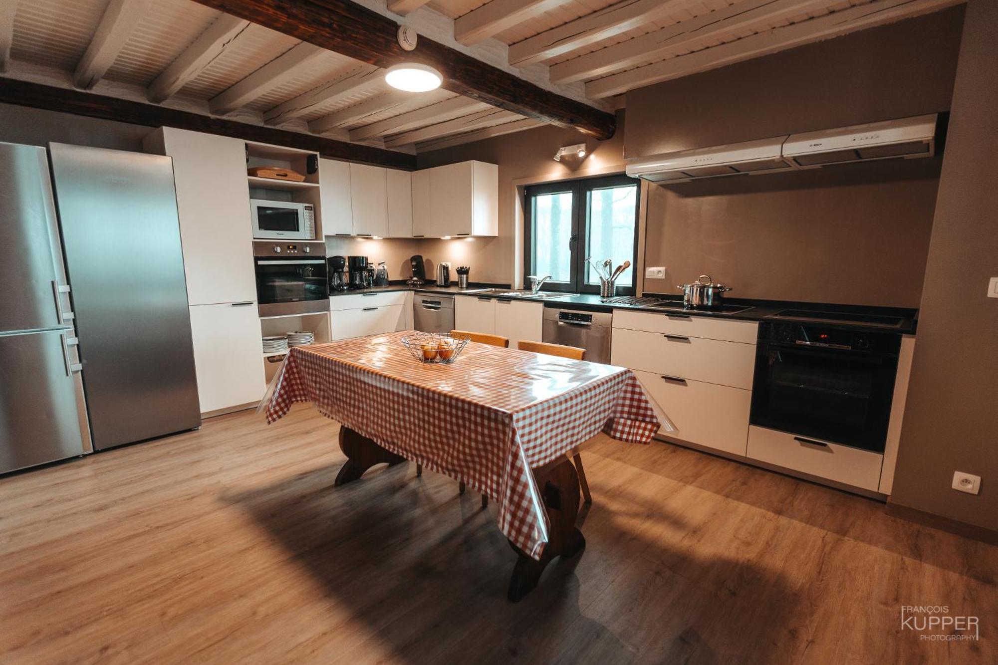 Le Grand Cerf 25 Pers, Malmedy- Chalet Rustique, Jardin 外观 照片