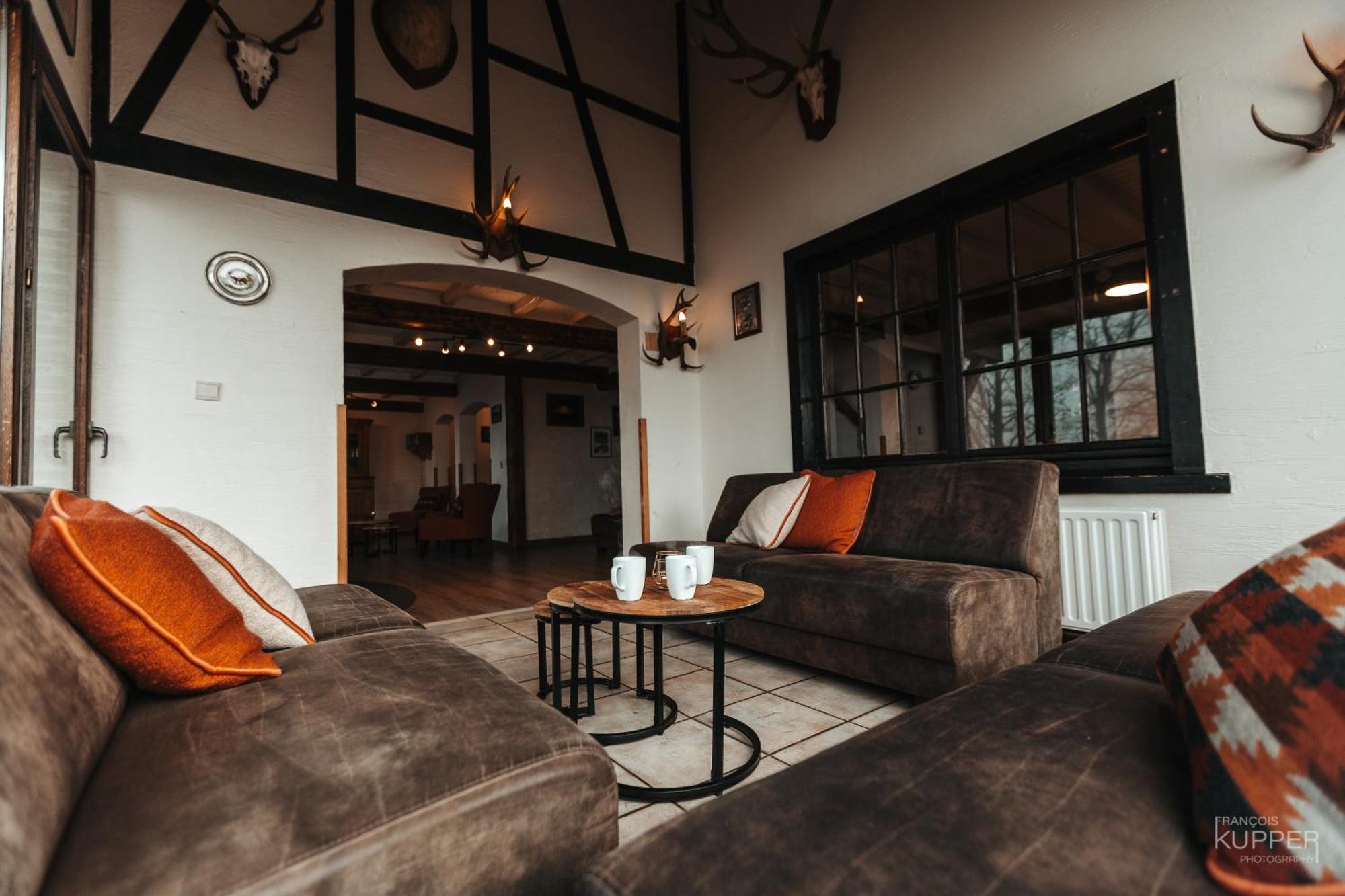 Le Grand Cerf 25 Pers, Malmedy- Chalet Rustique, Jardin 外观 照片