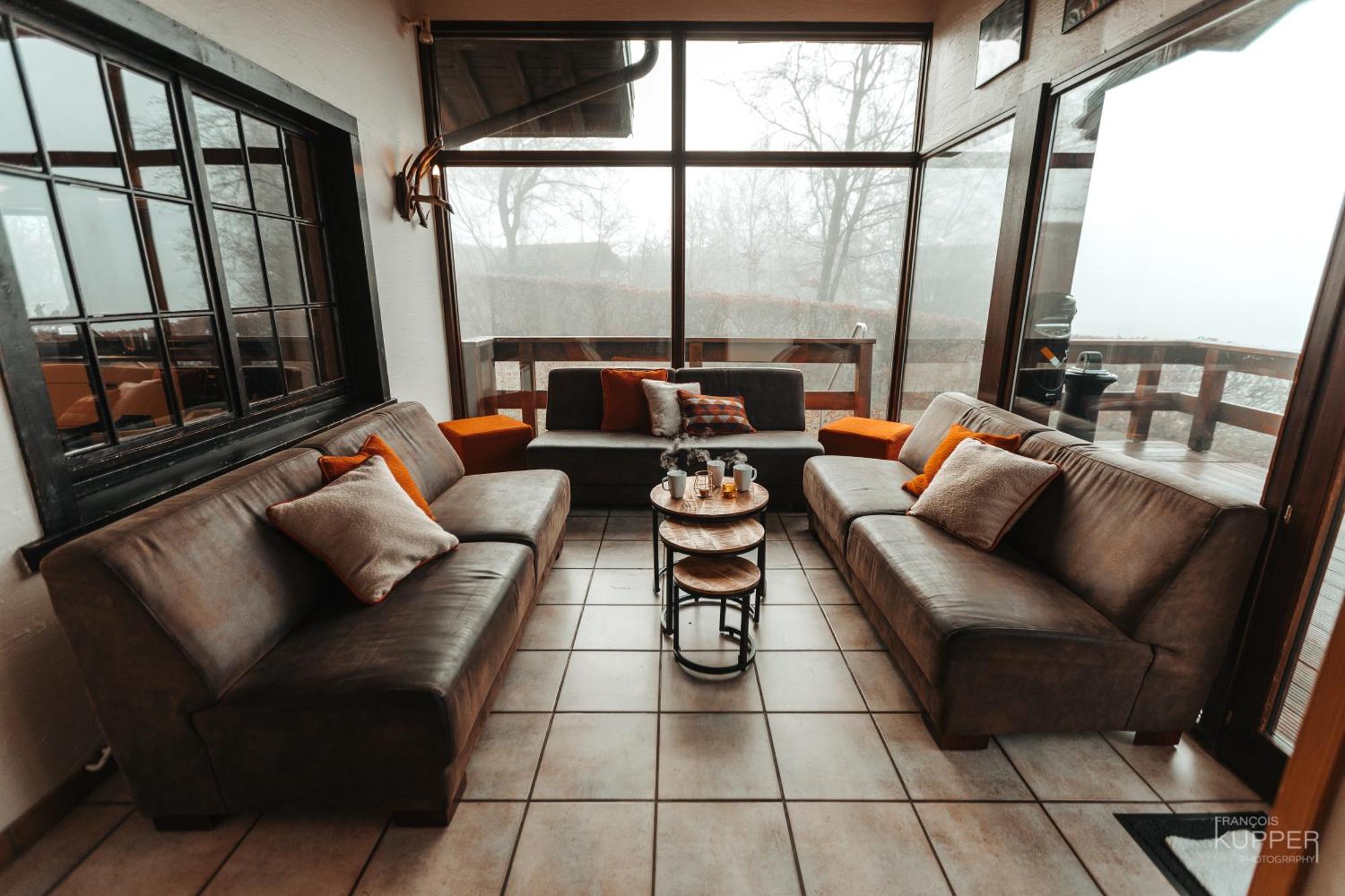Le Grand Cerf 25 Pers, Malmedy- Chalet Rustique, Jardin 外观 照片